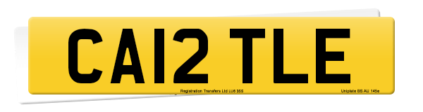 Registration number CA12 TLE